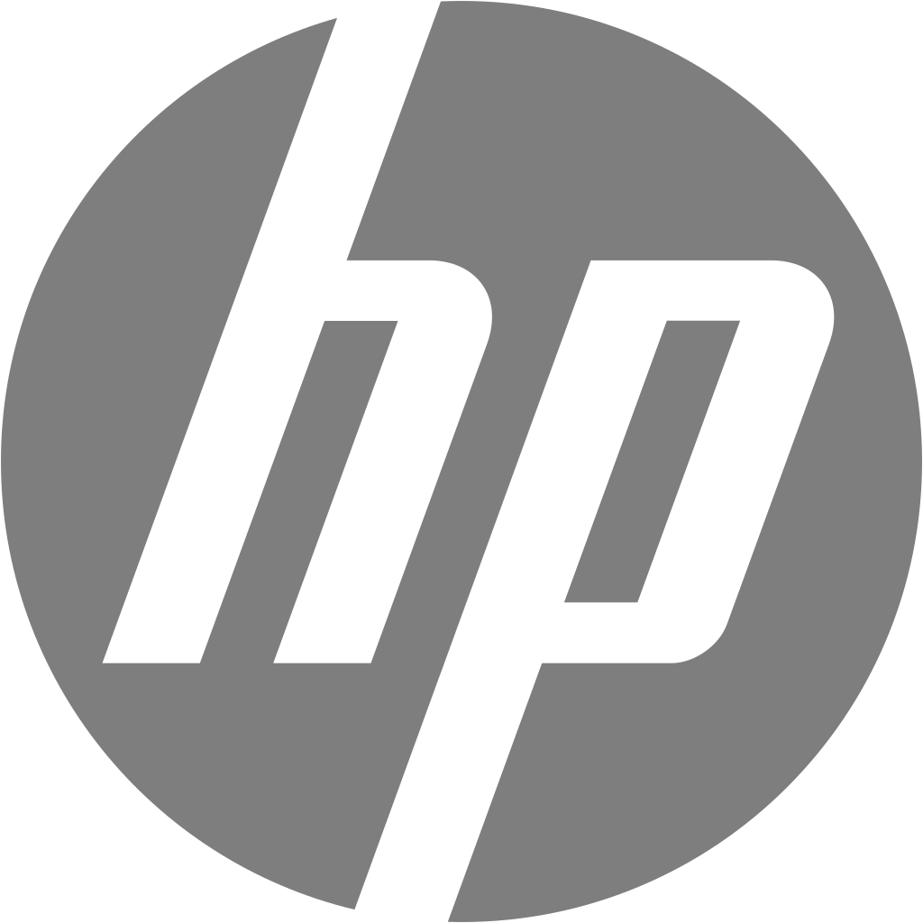 hp logo grayscale
