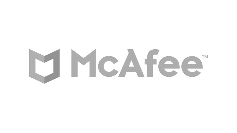 mcafee logo gray