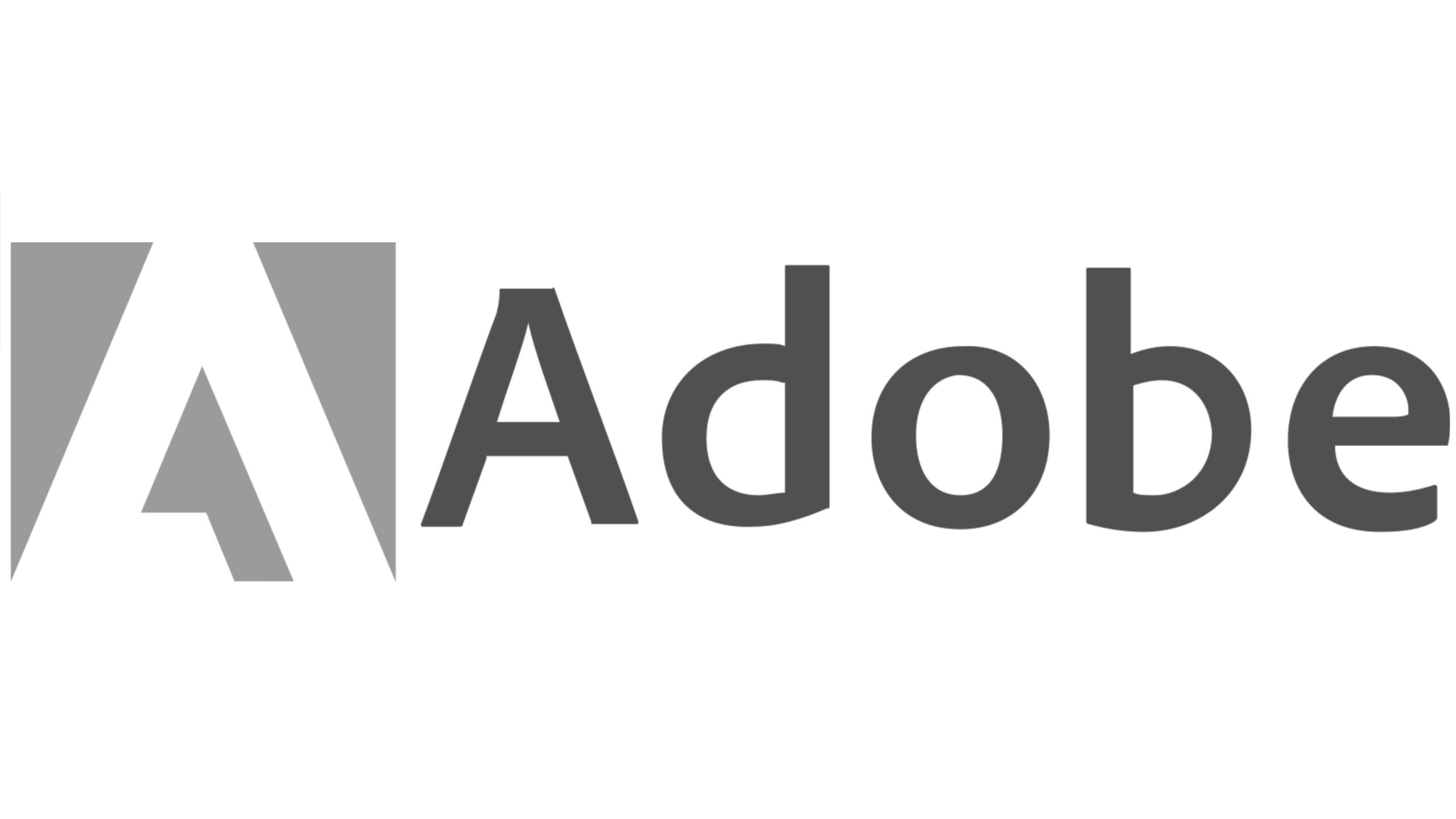 adobe logo gray