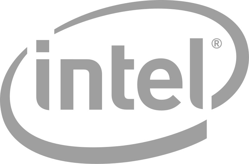 Intel logo gray